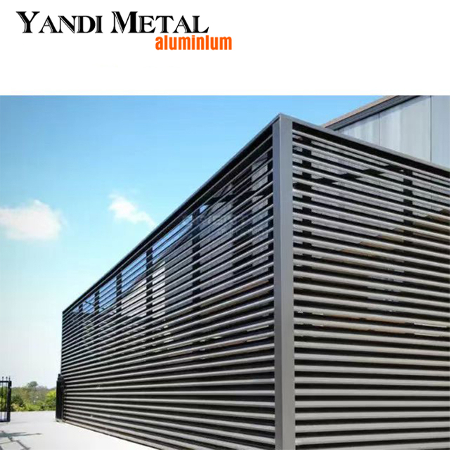 Clôture de jardin ornementale populaire, nouvelle clôture à lame métallique en alliage d'aluminium, fabrication de haute qualité