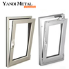 Nouveau design cadre en aluminium double verre balançoire à l'intérieur de la fenêtre d'ouverture fenêtre coulissante en aluminium en verre de sécurité