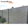 Clôture de confidentialité de décoration extérieure de haute qualité, lattes horizontales en métal en aluminium, panneaux de clôture de patio de jardin