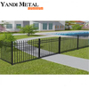 Panneaux de clôture de piscine en aluminium enduit de poudre de sécurité, panneaux de clôture de patio de jardin horizontaux en métal Anti-escalade