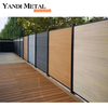 Clôture Plaques de clôture modernes en alliage d'aluminium avec revêtement en poudre extérieur extrudé en aluminium
