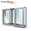 La conception professionnelle en aluminium Yandi peut être personnalisée fenêtre isolante en aluminium à double vitrage avec écran