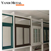 Conception de fenêtre en aluminium à double verre de taille personnalisée, cadre en aluminium en verre trempé, fenêtre coulissante horizontale
