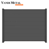 Panneaux de clôture en métal de jardin modernes Lattes de clôture en aluminium en option avec revêtement en poudre anodisé Panneaux de clôture en aluminium pour intimité