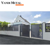 Fabricants personnalisés de luxe en alliage d'aluminium, double porte d'entrée de villa, porte d'entrée en aluminium moulé artistique