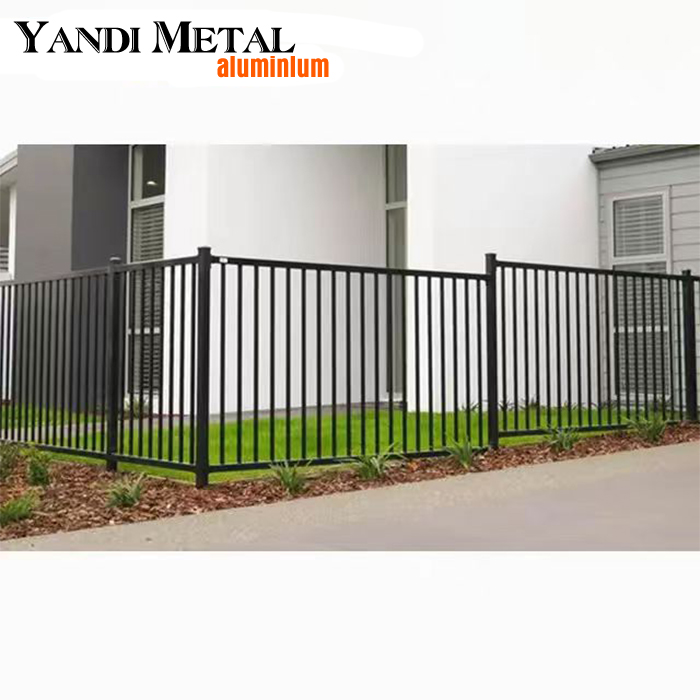 Panneau de persienne d'extérieur, clôture à lattes de sécurité en aluminium élégante, clôture décorative de jardin en aluminium