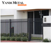 Panneau de persienne d'extérieur, clôture à lattes de sécurité en aluminium élégante, clôture décorative de jardin en aluminium