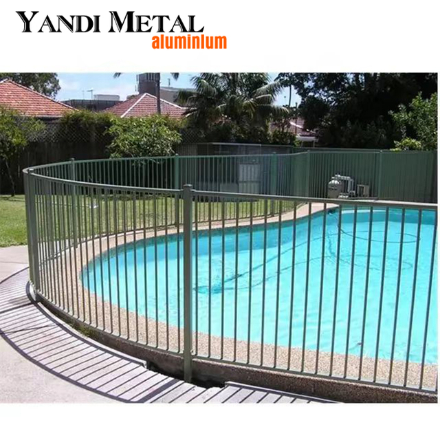 Clôture de sécurité en métal pour piscine à dessus plat, balcon en alliage d'aluminium enduit de poudre, offre spéciale