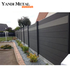 Clôture en aluminium en gros Clôture de sécurité de jardin Clôture de confidentialité de jardin Fabricant Yandi
