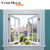 Nouveau design revêtement en poudre couleur personnalisée pas cher double verre aluminium fenêtre coulissante fournisseur supérieur