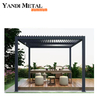Auvent électrique d'extérieur en métal et aluminium, auvent de jardin, pare-soleil, persienne, pergola en aluminium