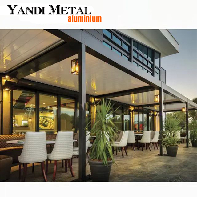Auvent de jardin au design moderne 3m x 4m x 4m, toit de terrasse électrique, pergola à persiennes électrique en aluminium