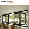 Cadre en aluminium personnalisé en gros double vitrage fenêtre pliante en verre métallique fenêtre à battants en aluminium