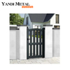 Mur d'enceinte décoratif en aluminium à porte unique, porte d'entrée en aluminium, porte principale, porte coulissante électrique en aluminium