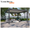 Pergola personnalisée de jardin bioclimatique moderne en aluminium 6 × 4, pergola manuelle, auvent télécommandé, pergola extérieure