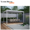 Pergola personnalisée de jardin bioclimatique moderne en aluminium 6 × 4, pergola manuelle, auvent télécommandé, pergola extérieure