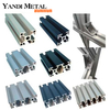 Profilés en aluminium industriels extrudés à fente en T 4040, barres noires, profilés en aluminium anodisé