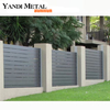 Clôture de jardin décorative en aluminium, clôture métallique de haute qualité, durable, fabrication personnalisée Yandi, offre spéciale