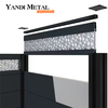 Piscine de jardin décorée de panneaux de clôture en aluminium composite Yandi