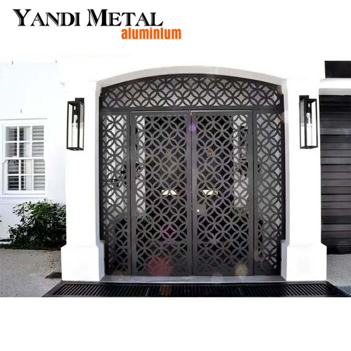 Clôture en aluminium personnalisée au design moderne, décoration de bricolage, écran métallique de confidentialité pour jardin, écran découpé au laser en aluminium