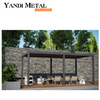 Auvent d'ombrage bioclimatique de conception moderne, persienne imperméable, gazebo de toit, pergola extérieure en aluminium, pergola électrique en aluminium