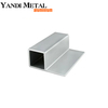 Tube rectangulaire en aluminium série 6000, profilé carré anodisé en aluminium 6061/6063