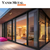 Dernières portes-fenêtres de luxe de Villa, design moderne, portes coulissantes en verre en aluminium, coupe-vent, insonorisées et extérieures