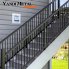Les balustrades de clôture en aluminium de conception nouvelle sont fabriquées sur mesure pour les balcons en aluminium et les balcons d'escalier de toutes tailles
