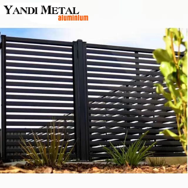 Clôture extérieure en aluminium de haute qualité, décoration de jardin de maison, plaque de clôture de ferme résidentielle moderne, profil en aluminium