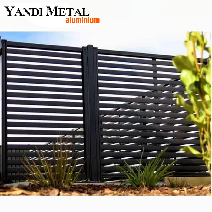 Clôture extérieure en aluminium de haute qualité, décoration de jardin de maison, plaque de clôture de ferme résidentielle moderne, profil en aluminium