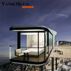 Maisons préfabriquées mobiles à structure métallique de luxe Espace de luxe extérieur moderne Capsule Resort Petite famille