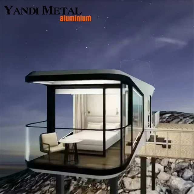Des maisons préfabriquées personnalisables avec des structures en acier préfabriquées modulaires mobiles modernes soutiennent les maisons capsules de l'espace hôtelier