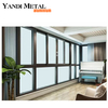 Yandi Maison de style moderne Windows Double vitrage fenêtre coulissante en aluminium de conception simple