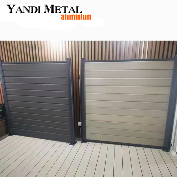 Porte de clôture coulissante en aluminium-plastique personnalisée moderne, maison extérieure de conception avant