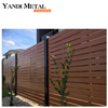 Profilé en aluminium personnalisé pour clôture en bande d'aluminium, panneau de clôture à persiennes horizontales en aluminium