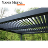 Gazebo extérieur étanche réglable électrique terrasse en aluminium recouverte d'auvent pergola à persiennes en aluminium