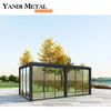 Cadre de peinture en poudre imperméable pour jardin extérieur, gazebo de patio, pare-soleil, persienne électrique en aluminium