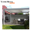 Gazebo moderne en aluminium avec volets réglables Gazebo en aluminium extérieur imperméable