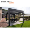 3 × 3 3 × 4 4 × 6 4 × 8 Balcon Métal Luxe moderne jardin étanche Système de couverture de pergola de pavillon en aluminium extérieur étanche automatique