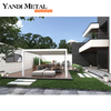 Pergola d'extérieur populaire en aluminium blanc, volets de loisirs pour cour de villa, double feuille d'aluminium