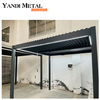 Pergola moderne personnalisée en aluminium, pergola et gazebo imperméables d'extérieur en aluminium électrique