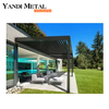 Pergola extérieure imperméable en aluminium de luxe moderne de haute qualité 2024 avec pergola de jardin légère
