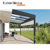 Pavillon de couverture de trou d'homme de toit de terrasse en aluminium moderne Pavillon extérieur de jardin en verre Système de pavillon d'auvent en aluminium