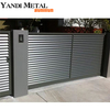 Volets extérieurs en aluminium antirouille, clôture métallique, cour résidentielle, panneaux de clôture à lattes d'intimité en aluminium