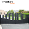 Conception de grille de porte principale en aluminium, conception en métal de grille de maison en aluminium coulissante en aluminium de sécurité à la maison