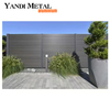 Matériau personnalisé bois blanc plastique PVC aluminium porte de jardin pièces de panneau de clôture