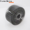 Différents dissipateurs de chaleur circulaires en aluminium, formes/profils de dissipateurs de chaleur en aluminium, types de dissipateurs de chaleur à profil en aluminium pour machine de forme
