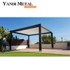 Nouvelle pergola à volet en aluminium légère pergola en aluminium télescopique de garage extérieur automatique