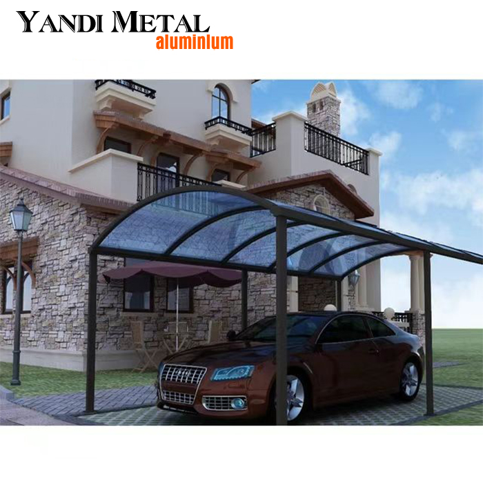 Abri de voiture extérieur imperméable économique attrayant d'alliage d'aluminium chaud