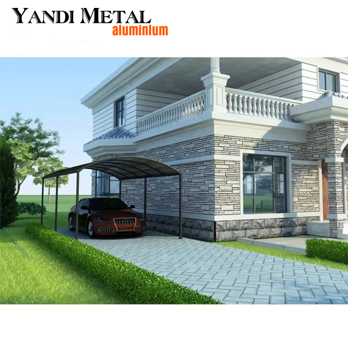 Auvent de jardin en aluminium, nouveau design, auvent d'extérieur pour voiture, imperméable, auvent en aluminium